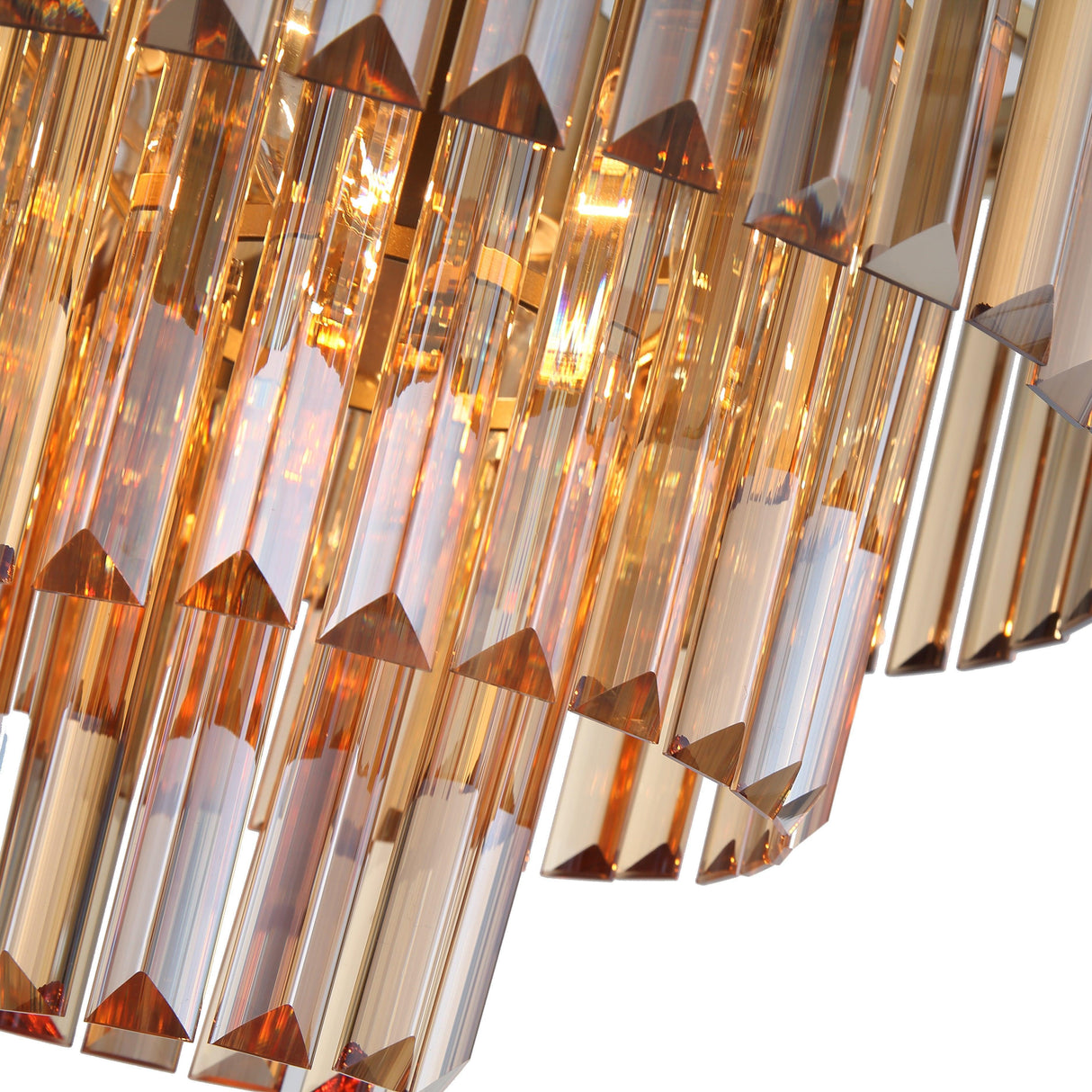 Santorini Ljuskrona Ø40 Amber-Lampconcept.se