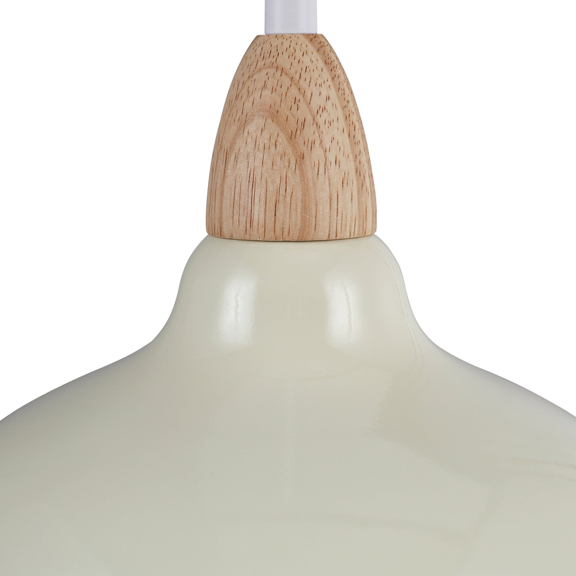 Oak Taklampa Ø24 Glossy Vanilj-Lampconcept.se