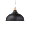 Oak Taklampa Ø35 Ljus Trä/Svart-Lampconcept.se