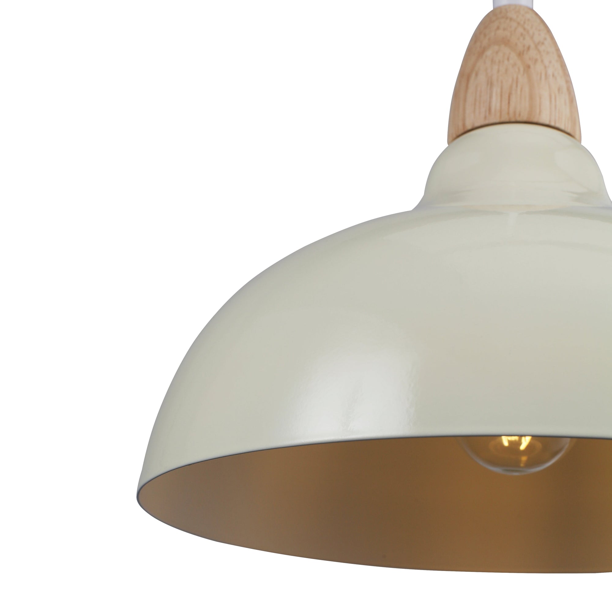 Oak Taklampa Ø24 Glossy Vanilj-Lampconcept.se