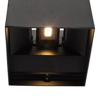 LED Vägglampa XL IP54 12W Utomhus Svart-Lampconcept.se