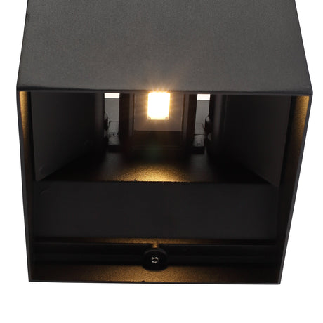 LED Vägglampa XL IP54 12W Utomhus Svart-Lampconcept.se