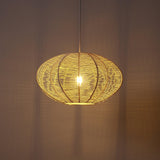 Tiva Braided Taklampa Ø45 Raw White