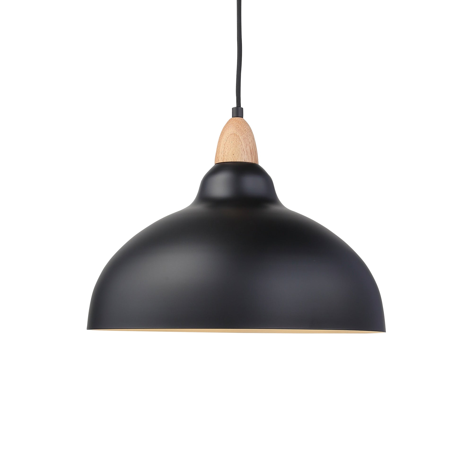 Oak Taklampa Ø35 Ljust Trä