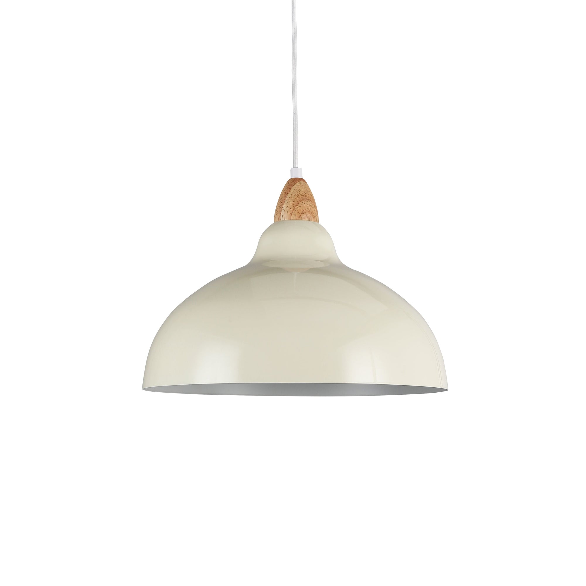 Oak Taklampa Ø35 Glossy Vanilj-Lampconcept.se