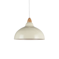Oak Taklampa Ø35 Glossy Vanilj-Lampconcept.se