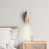 Danta Vägglampa Vit/Trälook-Lampconcept.se