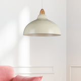 Oak Taklampa Ø35 Glossy Vanilj-Lampconcept.se