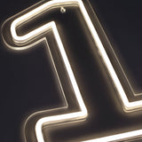 Siffra 1 Neonvägglampa-Lampconcept.se