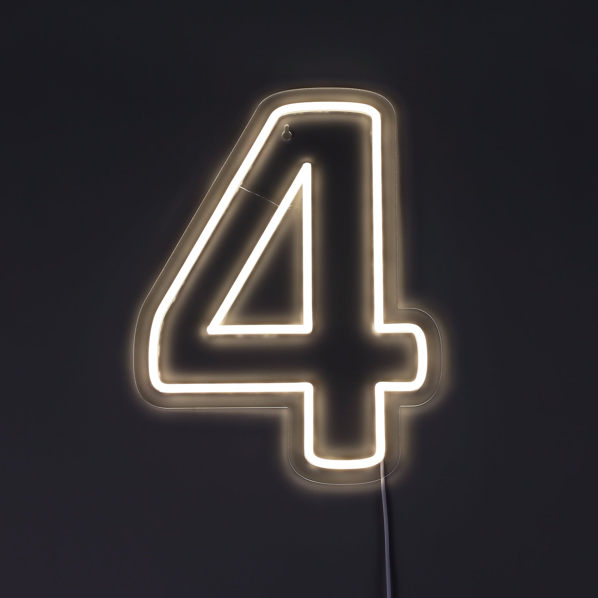Siffra 4 Neonvägglampa-Lampconcept.se