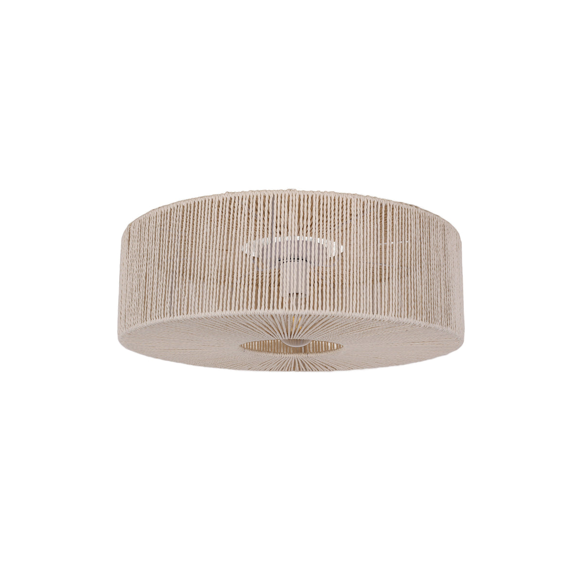 Braided Taklampa Ø60 Raw White