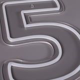 Siffra 5 Neonvägglampa-Lampconcept.se