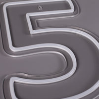 Siffra 5 Neonvägglampa-Lampconcept.se