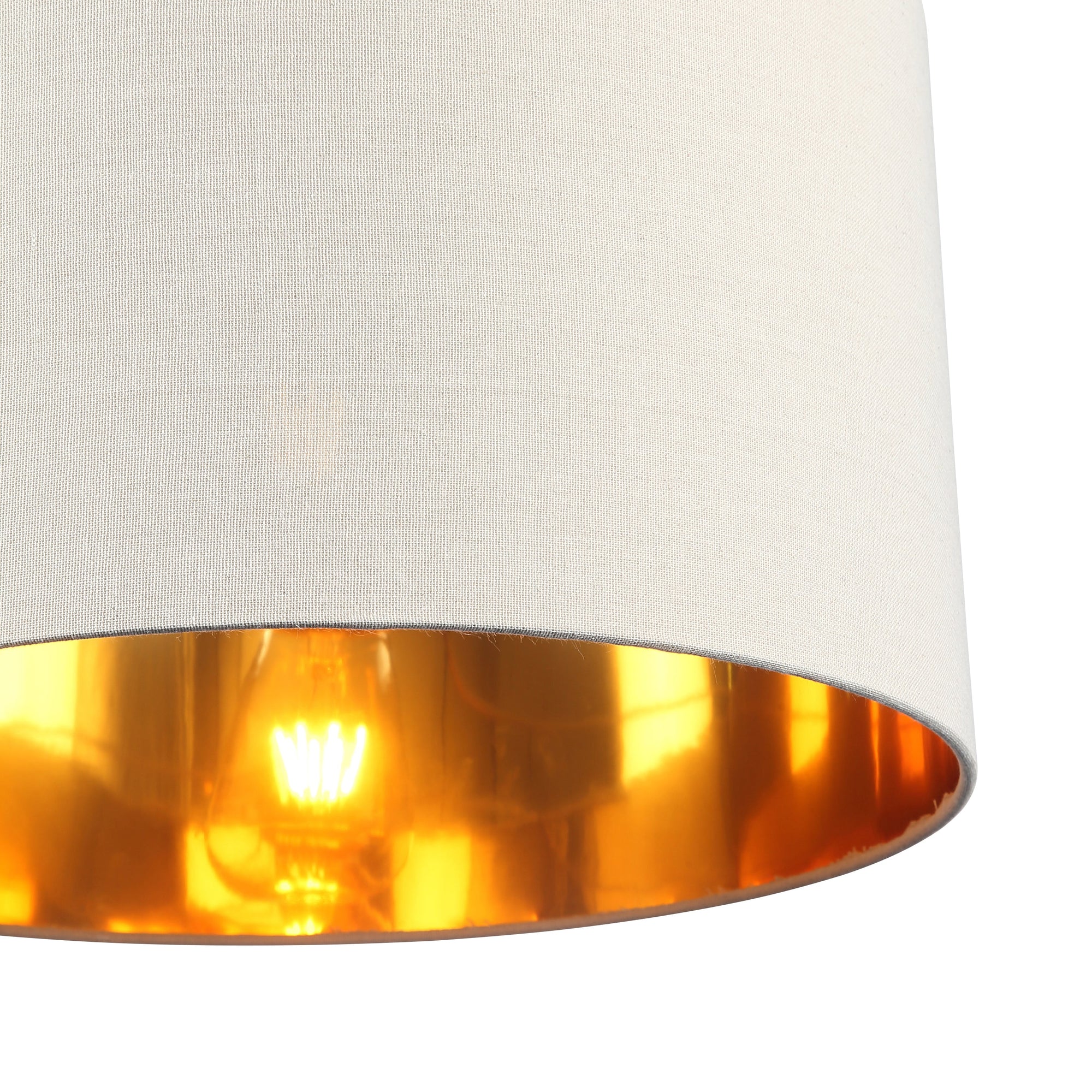 Drum Taklampa Ø40 Linne/mässing-Lampconcept.se