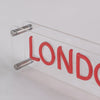 London LED Neon Box Bordslampa