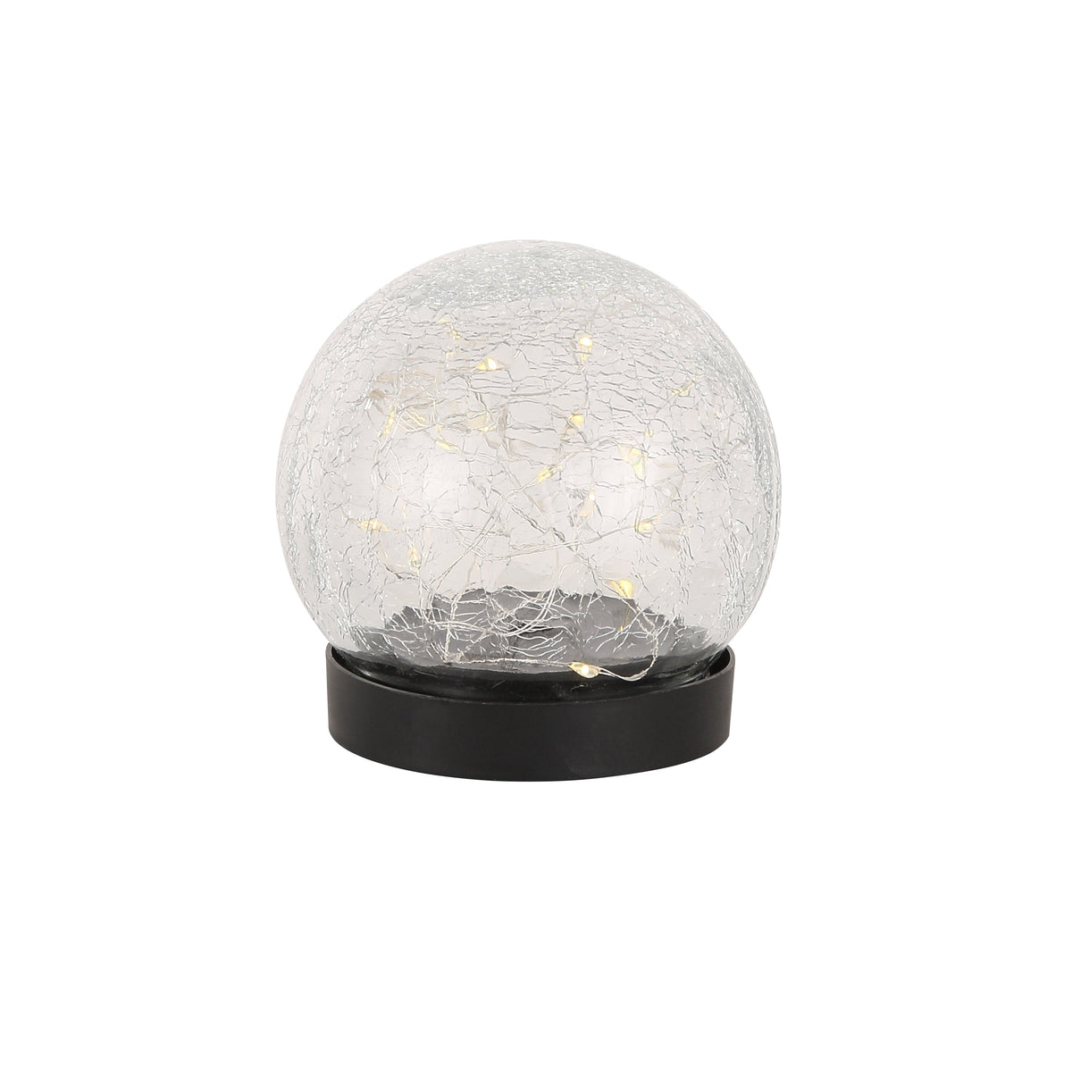 Solcelle Glasklot 10cm