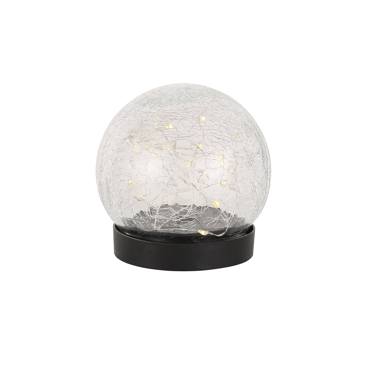 Solcelle Glasklot 10cm