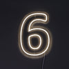 Siffra 6 Neonvägglampa-Lampconcept.se