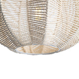 Tiva Braided Taklampa Ø32 Raw White