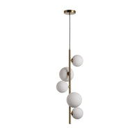 Valencia Hörntaklampa Mässing/Opal-Lampconcept.se