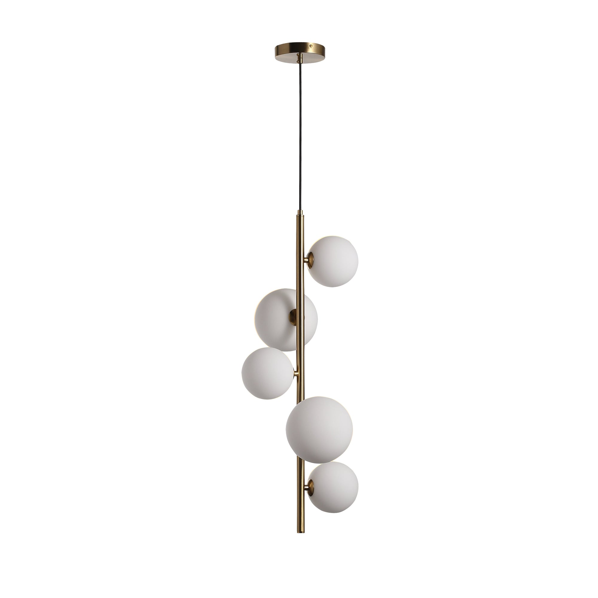 Valencia Hörntaklampa Mässing/Opal-Lampconcept.se