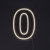 Siffra 0 Neonvägglampa-Lampconcept.se