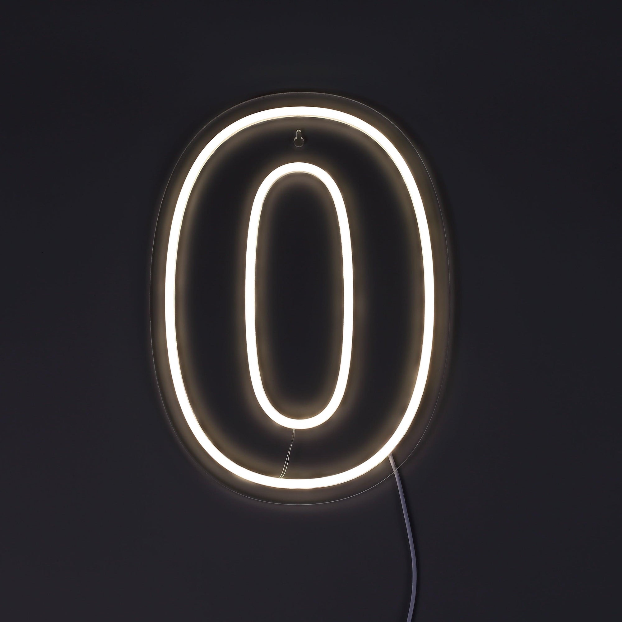 Siffra 0 Neonvägglampa-Lampconcept.se