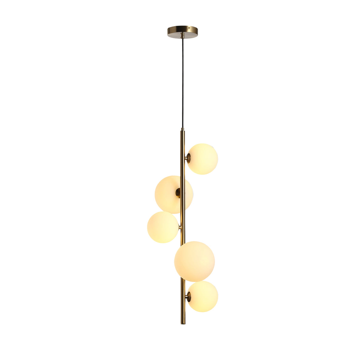 Valencia Hörntaklampa Mässing/Opal