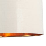 Drum Taklampa Ø50 Linne/Mässing-Lampconcept.se