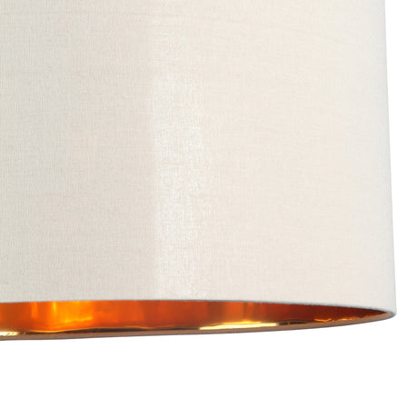 Drum Taklampa Ø50 Linne/Mässing-Lampconcept.se