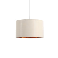 Drum Taklampa Ø40 Linne/mässing-Lampconcept.se