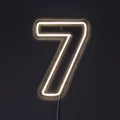 Siffra 7 Neonvägglampa
