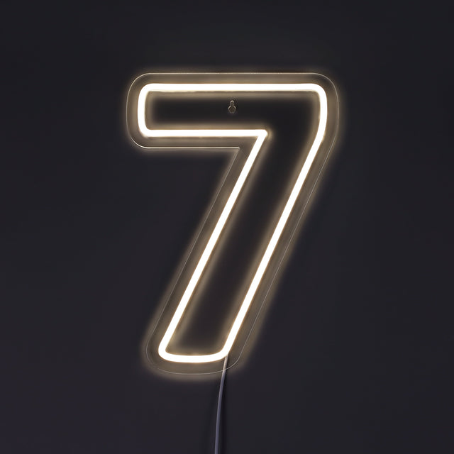 Siffra 7 Neonvägglampa-Lampconcept.se