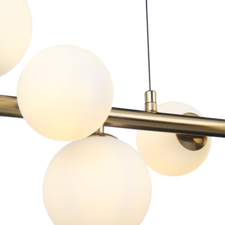 Valencia Långbord Taklampa Mässing/Opal-Lampconcept.se