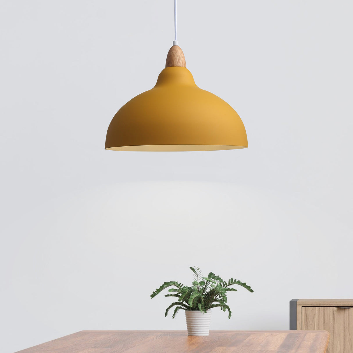 Oak Pendel Ø35 Mustard