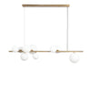 Florence Långbord Taklampa Mässing/Opal-Lampconcept.se