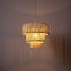 Ronda Braided Taklampa Ø40 Raw White
