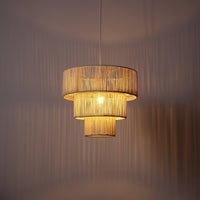 Ronda Braided Taklampa Ø40 Raw White