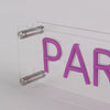 Paris LED Neon Box Bordslampa