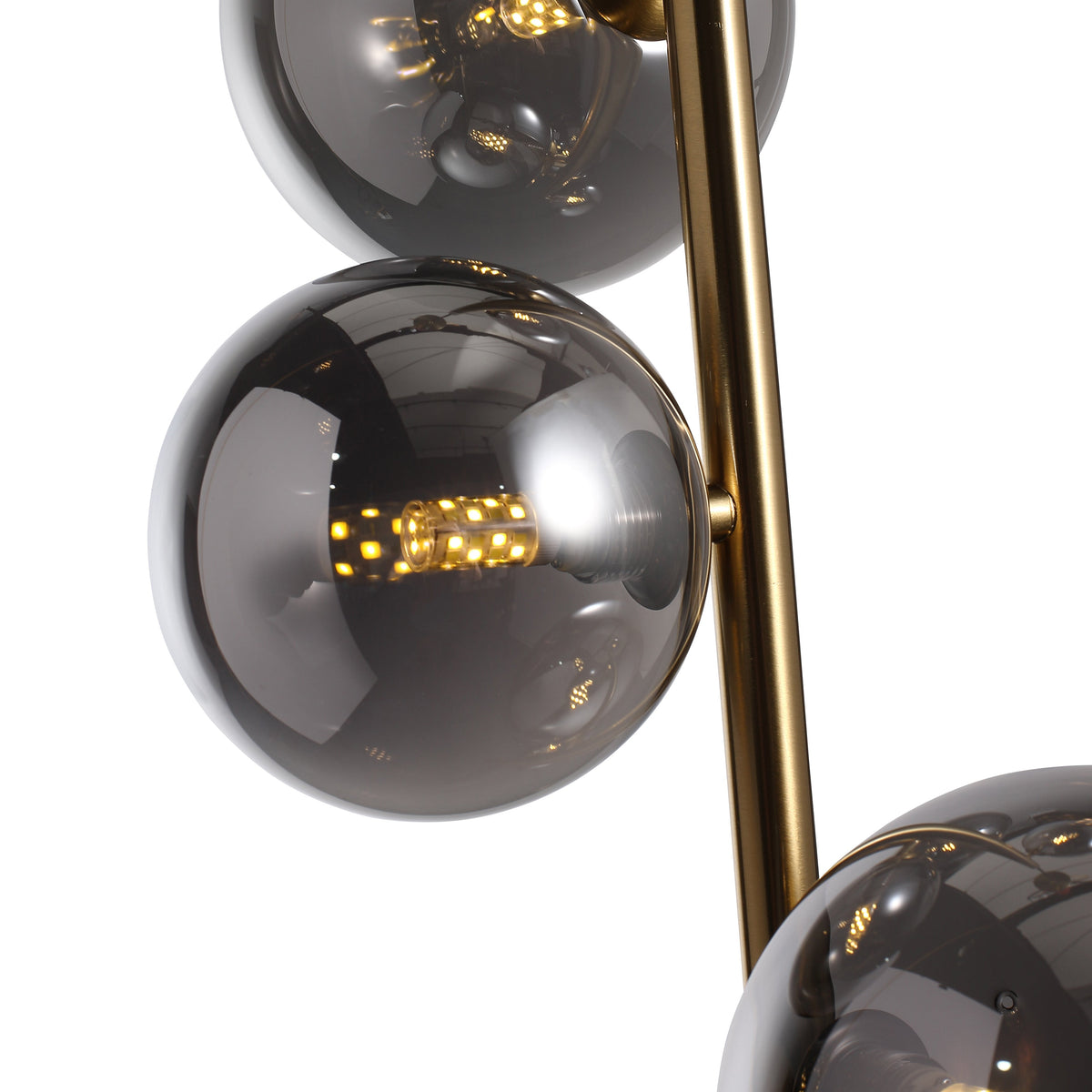 Valencia Hörntaklampa Mässing/Smoke