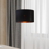 Drum Taklampa Ø40 Svart/Mässing-Lampconcept.se