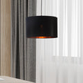 Drum Taklampa Ø40 - Svart/Mässing