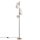 Valencia Golvlampa Mässing/Opal-Lampconcept.se