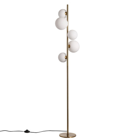 Valencia Golvlampa Mässing/Opal-Lampconcept.se