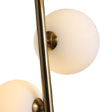 Valencia Golvlampa Mässing/Opal-Lampconcept.se