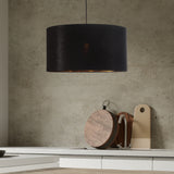 Drum Taklampa Ø50 Svart/Mässing-Lampconcept.se