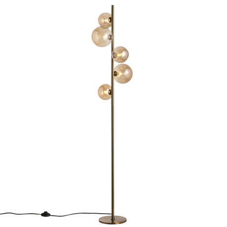 Valencia Golvlampa Mässing/Amber