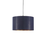 Drum Taklampa Ø40 Blå/Mässing-Lampconcept.se