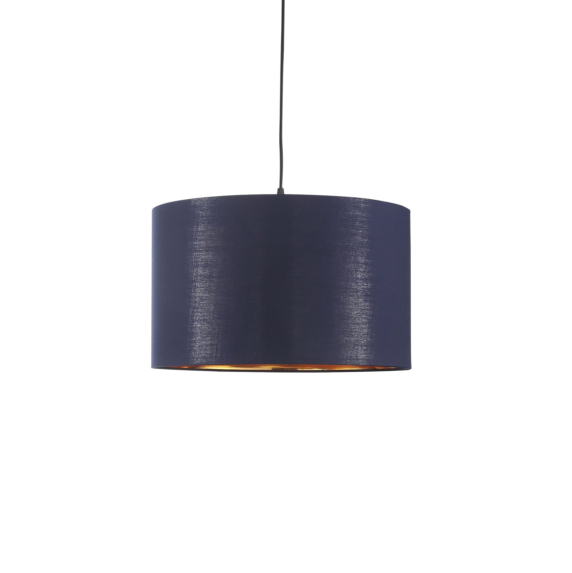 Drum Taklampa Ø40 Blå/Mässing-Lampconcept.se