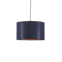 Drum Taklampa Ø40 Blå/Mässing-Lampconcept.se